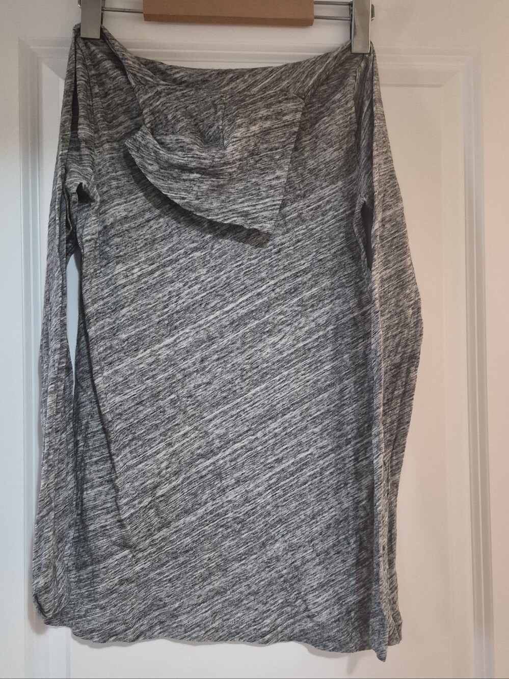 Gray Long Sleeve Turtleneck Top